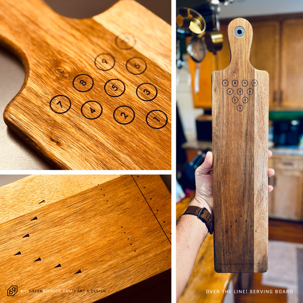 “Over The Line!” Serving Board