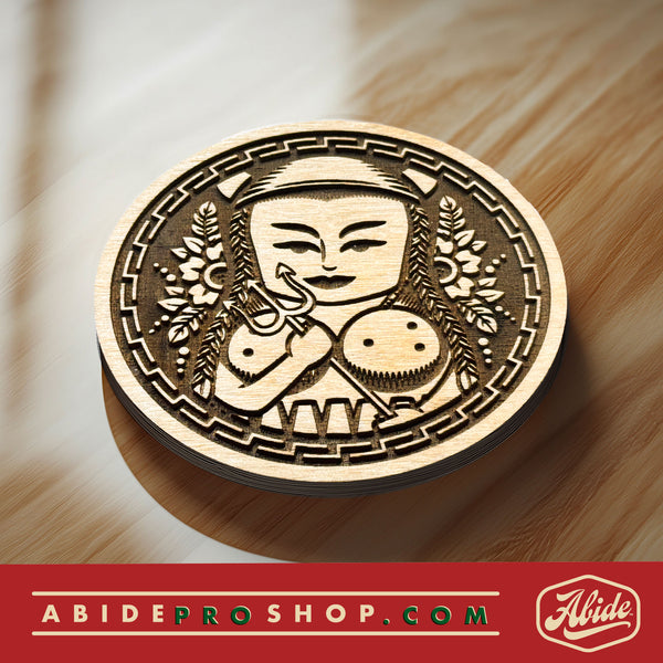 Lebowski Wooden Coaster Set