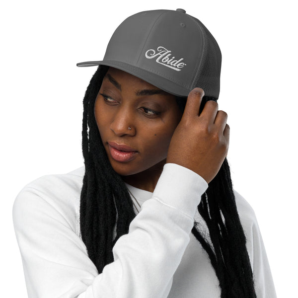Abide Closed-back trucker cap - White