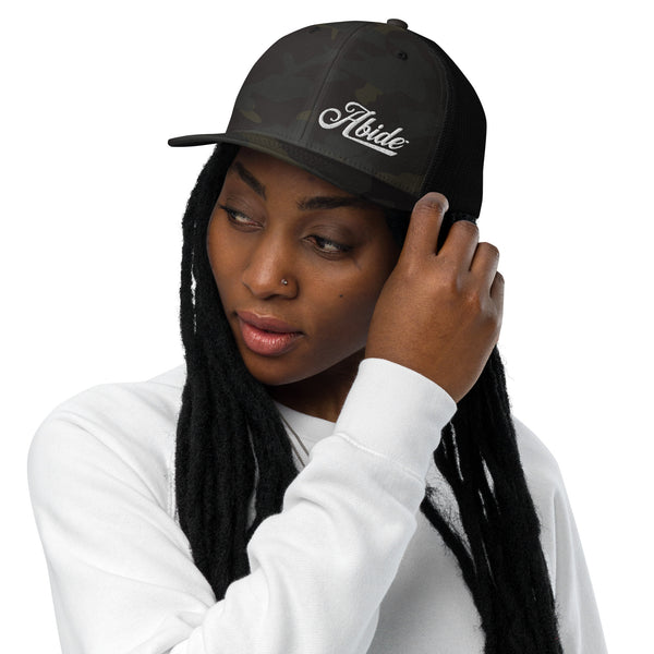 Abide Closed-back trucker cap - White
