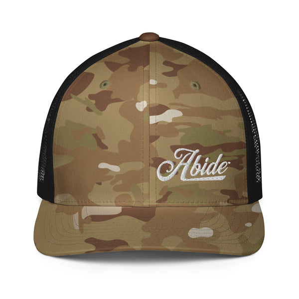 Abide Closed-back trucker cap - White