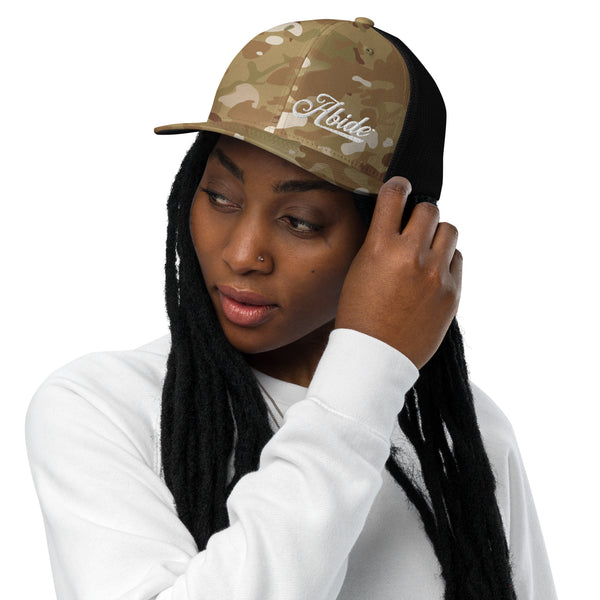 Abide Closed-back trucker cap - White