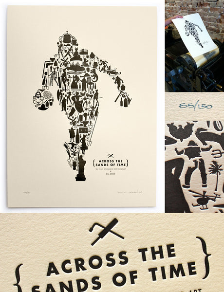 Sands of Time Letterpress Print