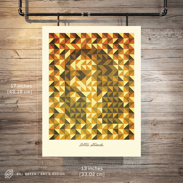 "Lotta Strands" Art Print