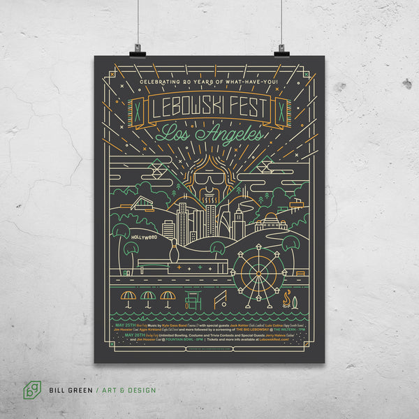 2018 Lebowski Fest Los Angeles Poster