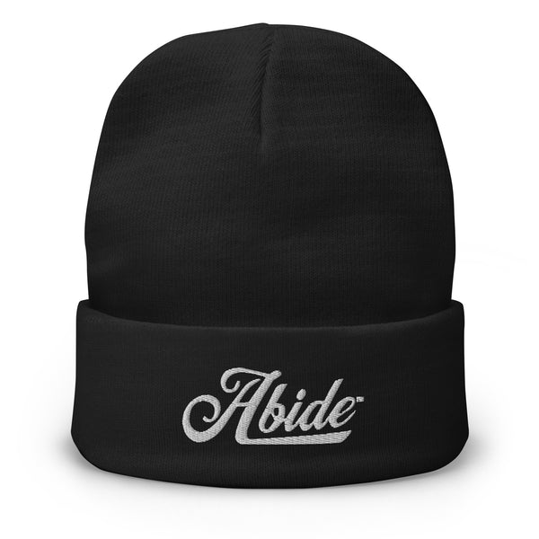 Abide Embroidered Beanie