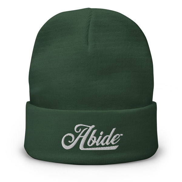 Abide Embroidered Beanie