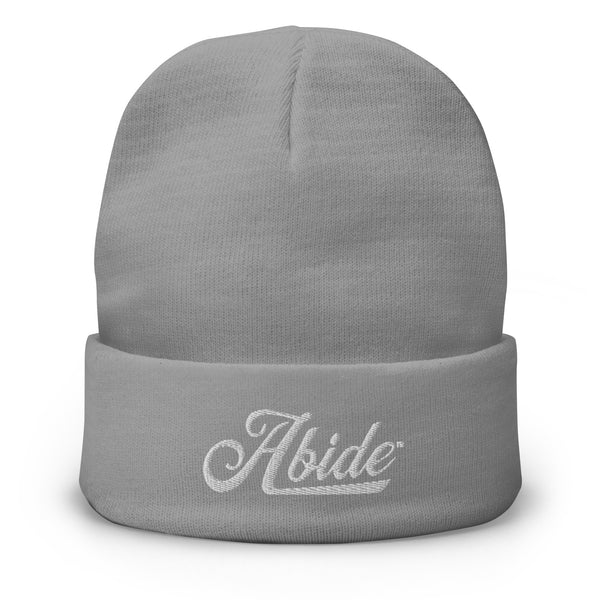 Abide Embroidered Beanie