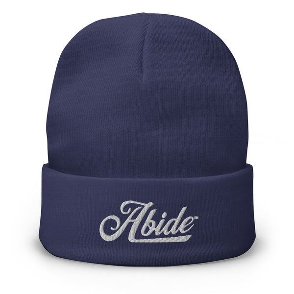 Abide Embroidered Beanie
