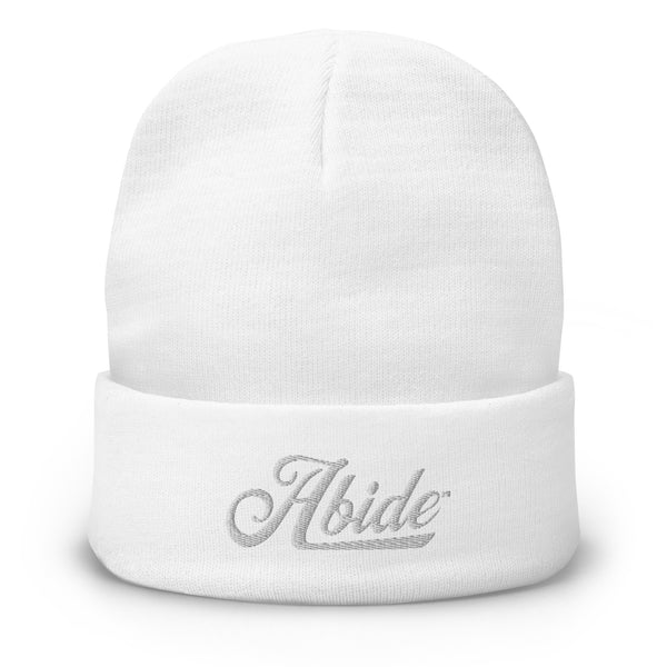 Abide Embroidered Beanie