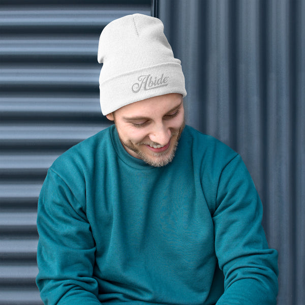 Abide Embroidered Beanie