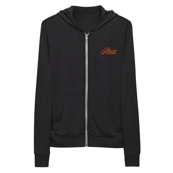 Abide Unisex zip hoodie