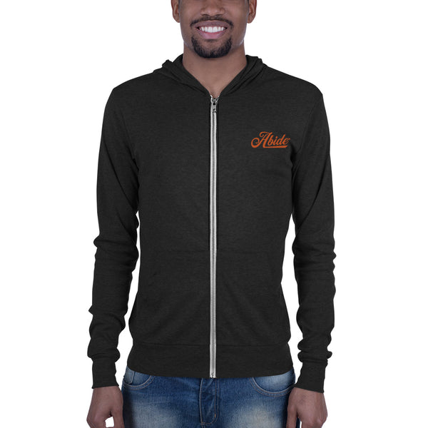 Abide Unisex zip hoodie