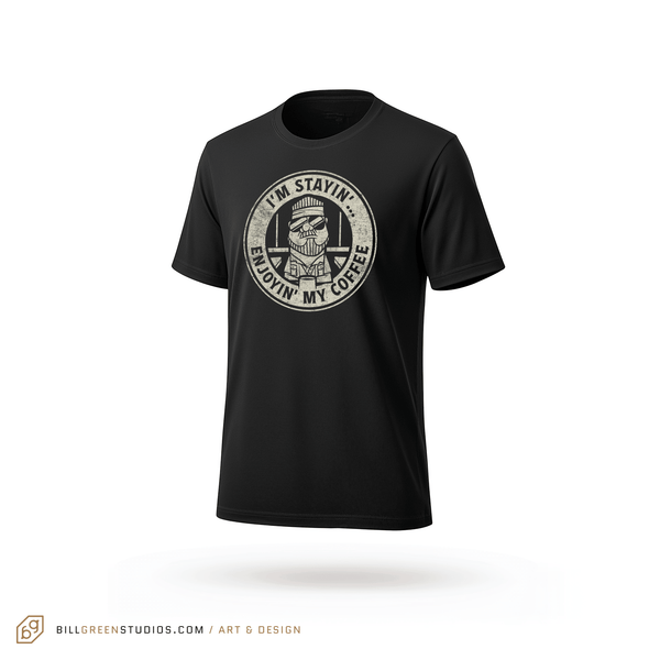 Lebowski Shirt “Enjoyin’ My Coffee” Vintage-Style T-Shirt | Walter Sobchak