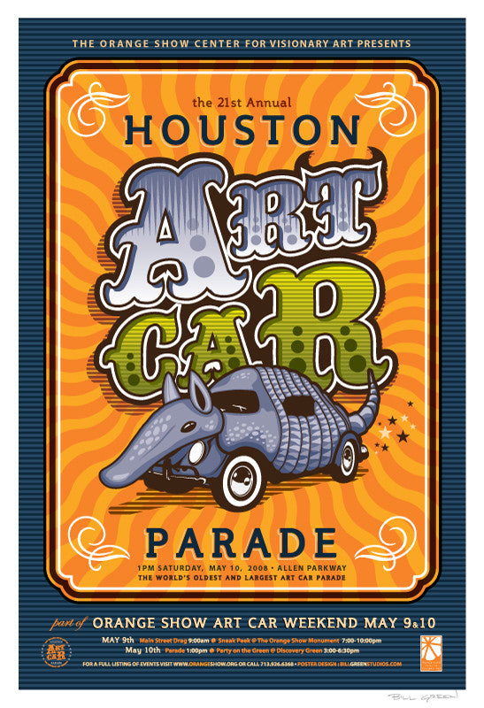 Houston Art Car Parade Poster