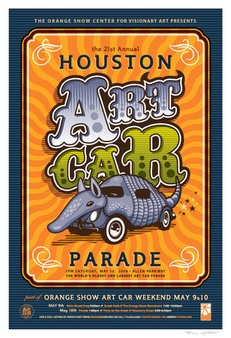 Houston Art Car Parade Poster