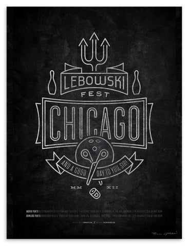 2012 Lebowski Fest Chicago Poster