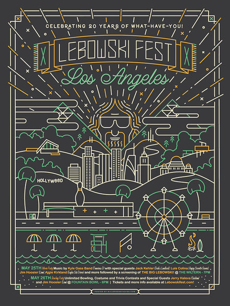 2018 Lebowski Fest Los Angeles Poster