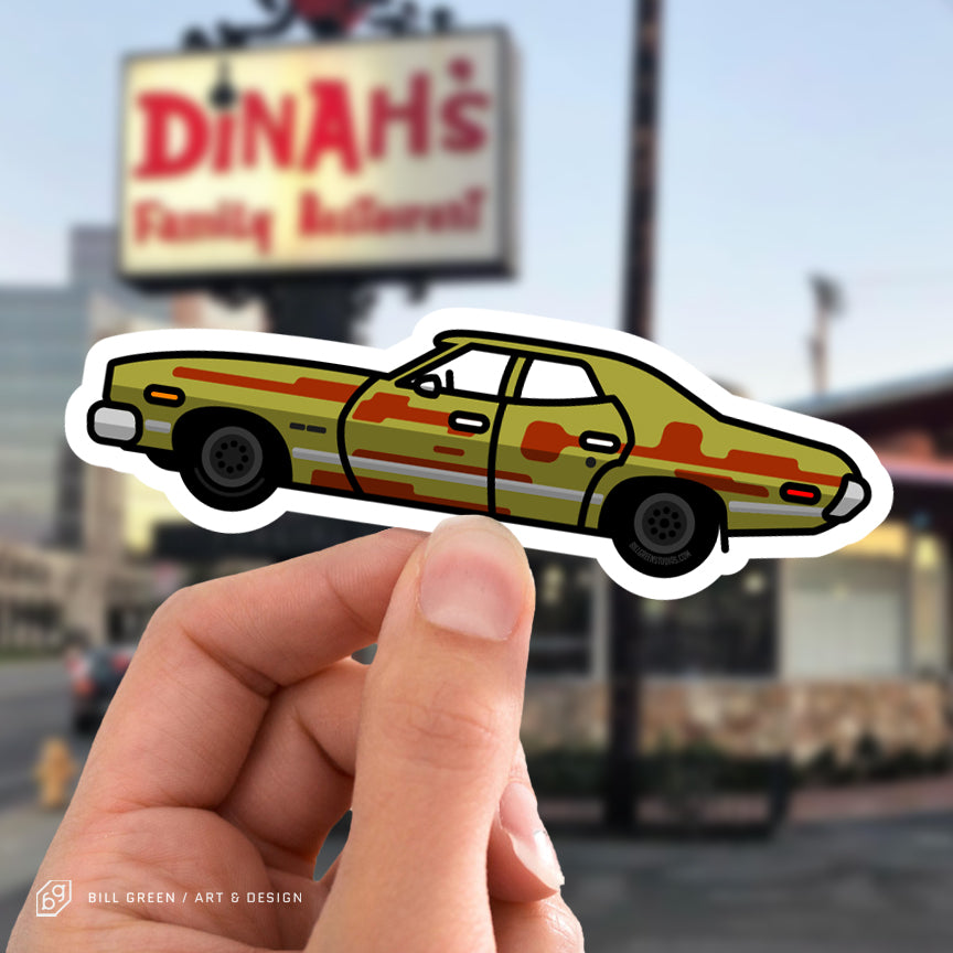 Dude's Car Sticker
