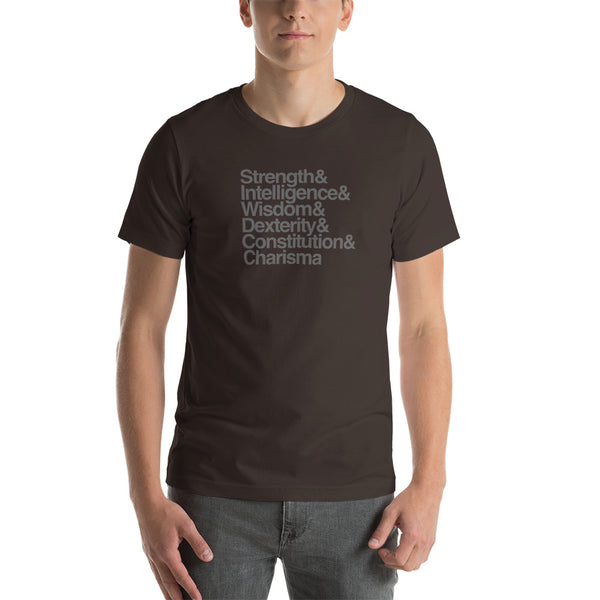 Old School Character Abilities Shirt